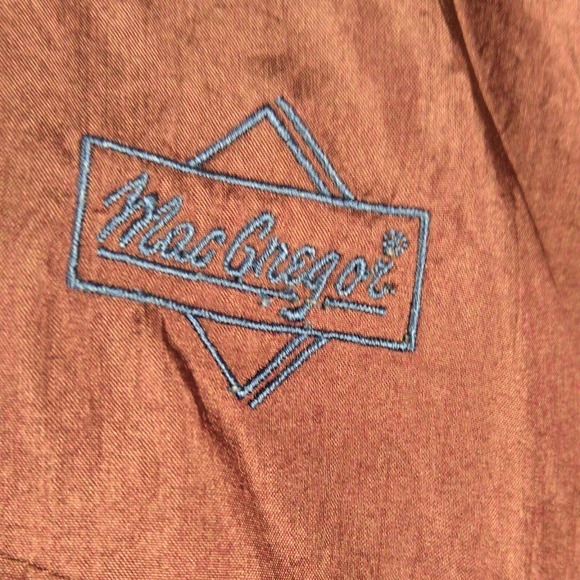 Mens VTG 90s MacGregor Black Nylon Windbreaker Track Jacket L Athletic Zip - Picture 4 of 10